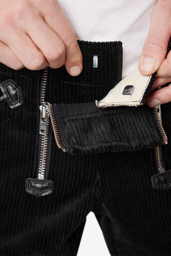 MIRKO Zunfthose Trenkercord schwarz