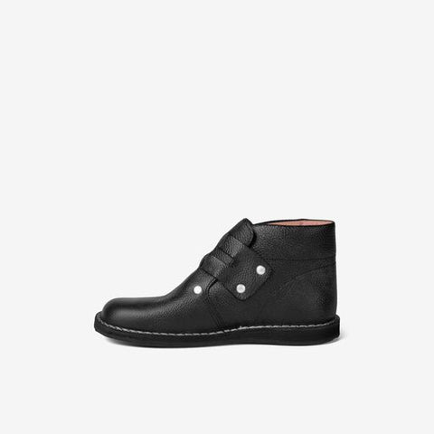 OSKAR Dachdeckerstiefel Autoreifensohle Doppelschnalle schwarz