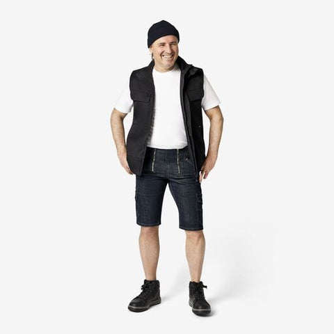 VOLKMAR Zunft-Bermuda Stretch-Jeans schwarzblau