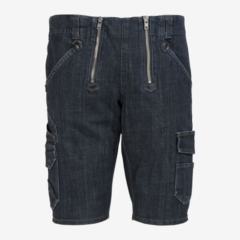 VOLKMAR Zunft-Bermuda Stretch-Jeans schwarzblau