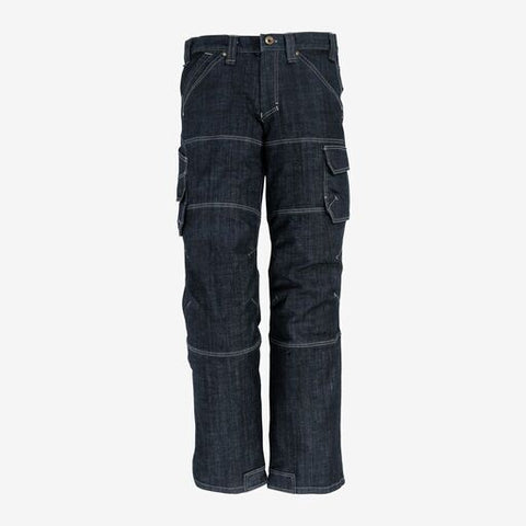 WILHELM Stretch-Jeans Arbeitshose schwarzblau