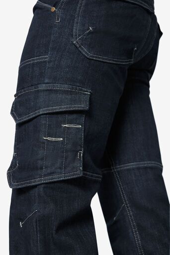 WILHELM Stretch-Jeans Arbeitshose schwarzblau