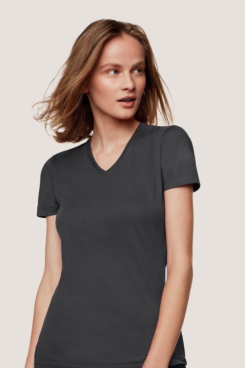 HAKRO Damen V-Shirt MIKRALINAR