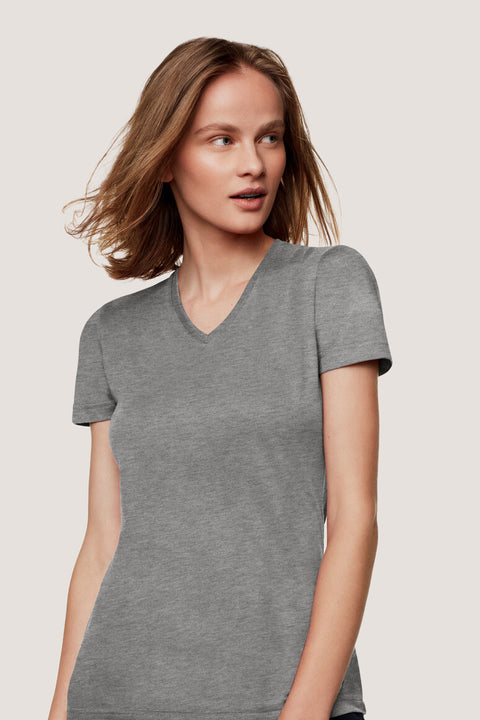 HAKRO Damen V-Shirt MIKRALINAR