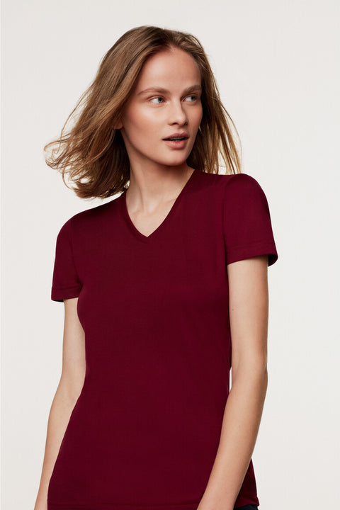 HAKRO Damen V-Shirt MIKRALINAR