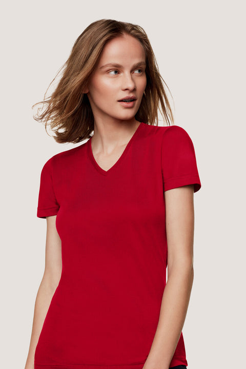 HAKRO Damen V-Shirt MIKRALINAR