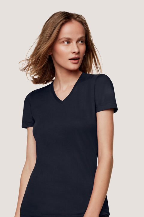HAKRO Damen V-Shirt MIKRALINAR