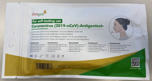 Hotgen CE-Zertifiziert im Softbag - Hotgen Schnelltest (1er) mit CE 0123 - Hotgen Coronavirus 2019-n